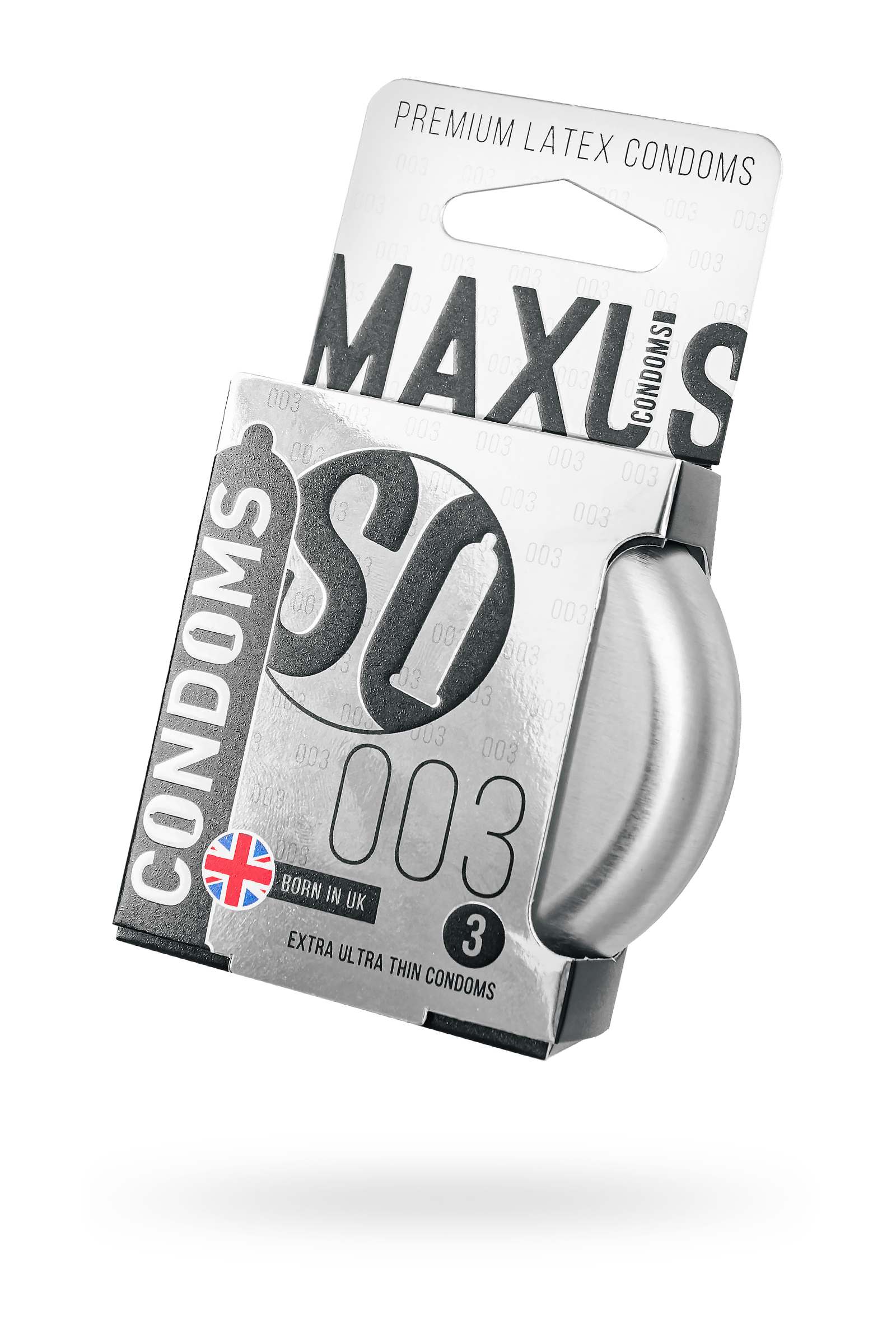 Презервативы Maxus, тонкие,железный кейс,3 шт.