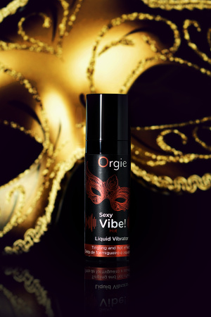 Гель для массажа Orgie Sexy Vibe Hot с разогревающим и вибрирующим эффектом, 15 мл