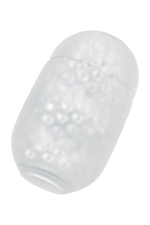 Яйцо-мастурбатор Capsule 09 CAVE, белый, 8 см (в зиплоке)