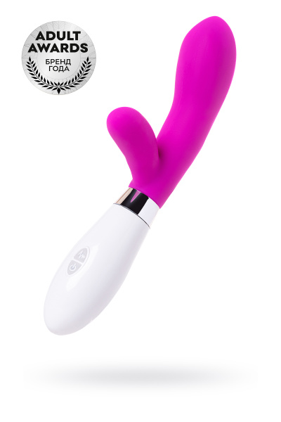 Вибратор TOYFA A-Toys Mady, с клиторальным стимулятором, силикон, розовый, 20,4 см
