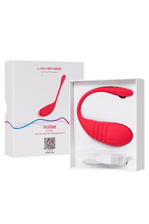 Виброяйцо Lovense Vulse, силикон, красный, 20,3 см