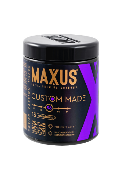Презервативы Maxus Custom Made 56 гладкие X-Edition, 15 шт