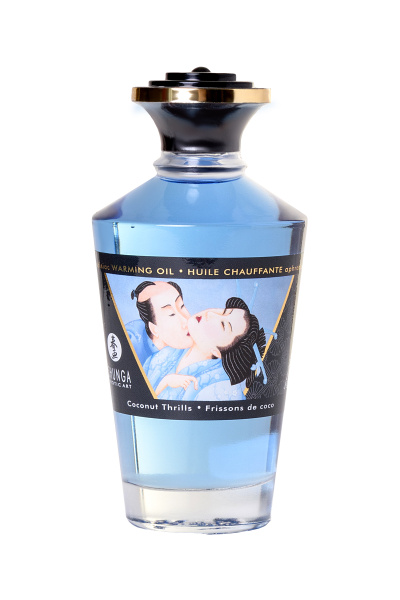 Массажное масло возбуждающее Shunga Кокосовое волнение,  натуральное, 100 мл