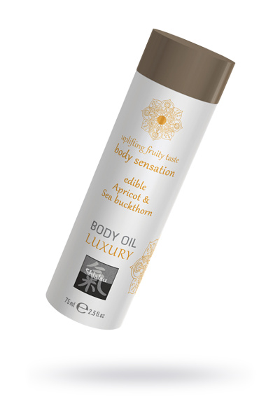 Съедобное масло для тела - Абрикос и Облепиха, 75мл.
