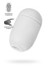 Яйцо-мастурбатор Capsule 06 PETAL, TPE, белый, 8 см (в зиплоке )