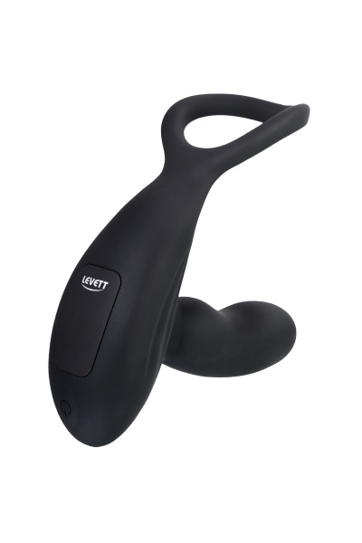 Стимулятор простаты Levett Maud, с пультом ДУ, черный, 15 см