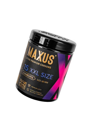 Презервативы Maxus XXL, латекс, увеличенный размер 15 шт.