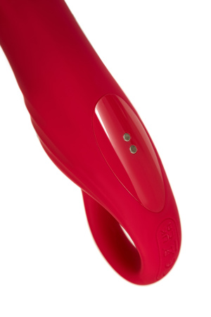 Стимулятор с двигающимся язычком Flovetta CARNATION, силикон, розовый, 18,5 см